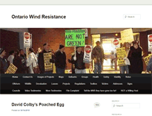 Tablet Screenshot of ontario-wind-resistance.org